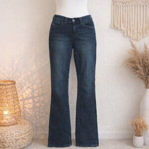 Lee Slender Secrets Bootcut Jeans 6–8 Dark Wash Stretch Denim Y2K Minimalist